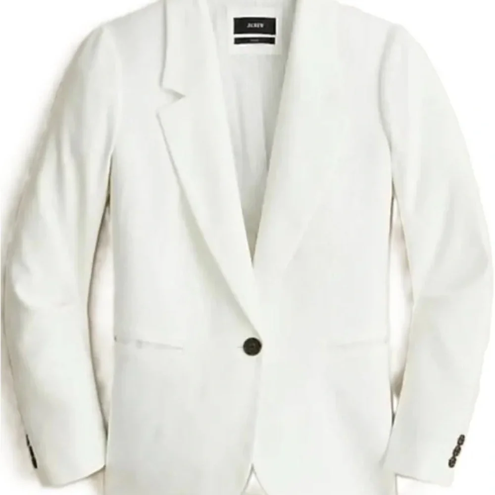 J. Crew Cream Blazer Jacket - Picture 2 of 9